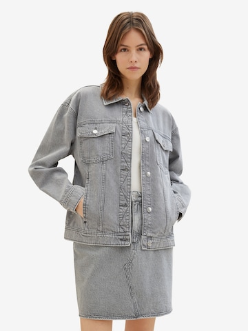 TOM TAILOR DENIM Jacke in Grau