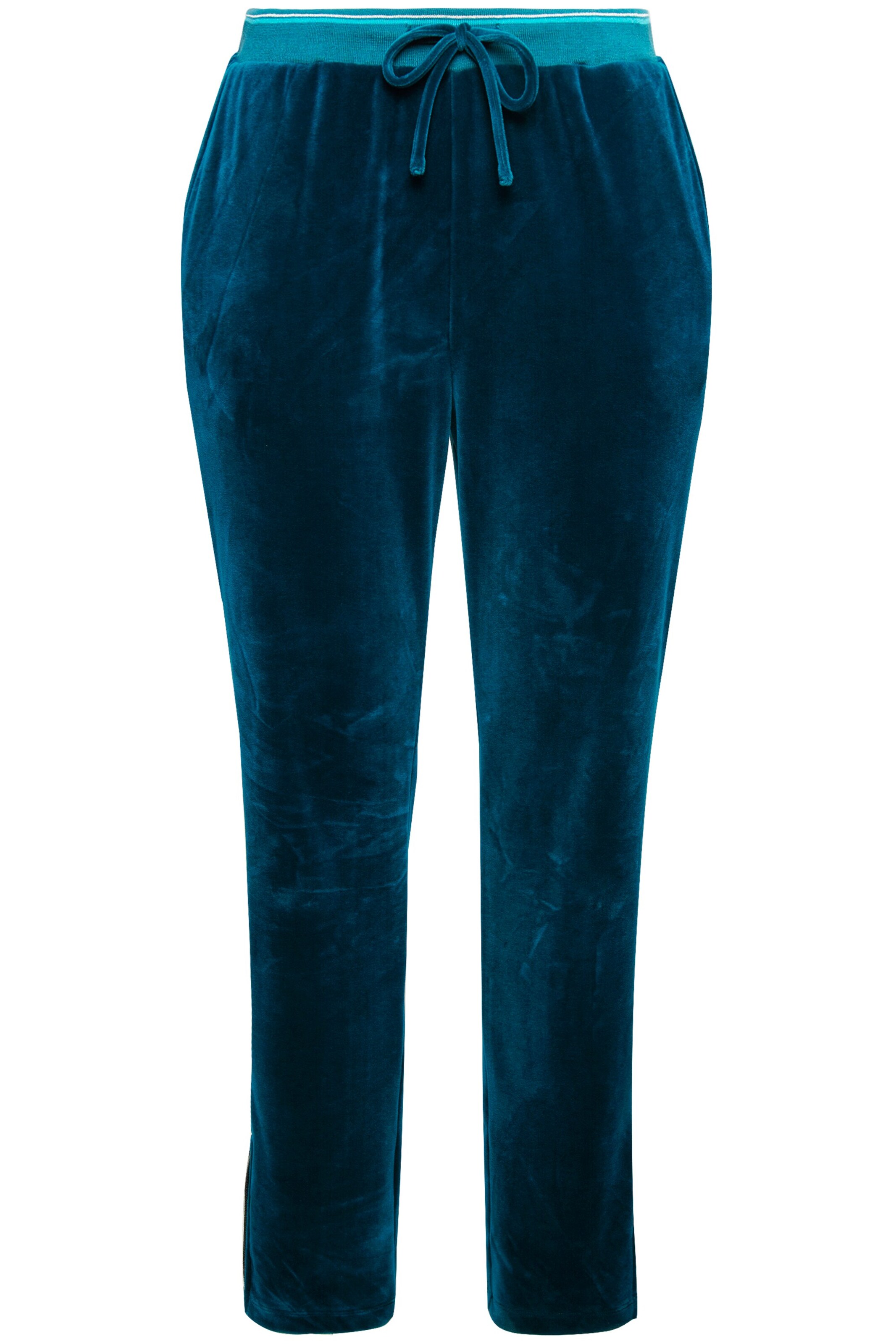 Ulla Popken Regular Trousers in Blue: front