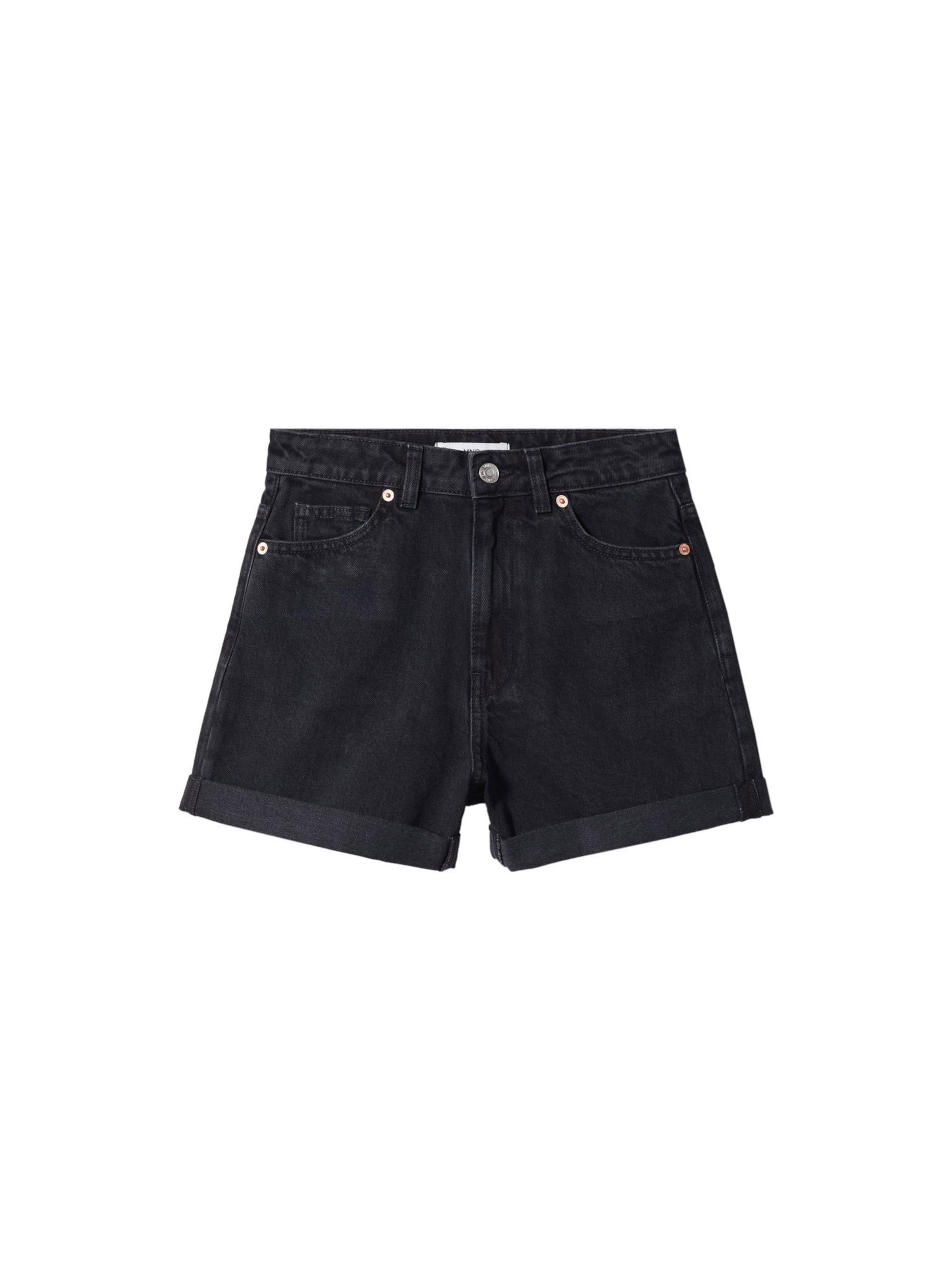 MANGO regular Jeans i sort: forside