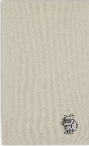 Sciarpa 'Ikonik' di Karl Lagerfeld in bianco: frontale