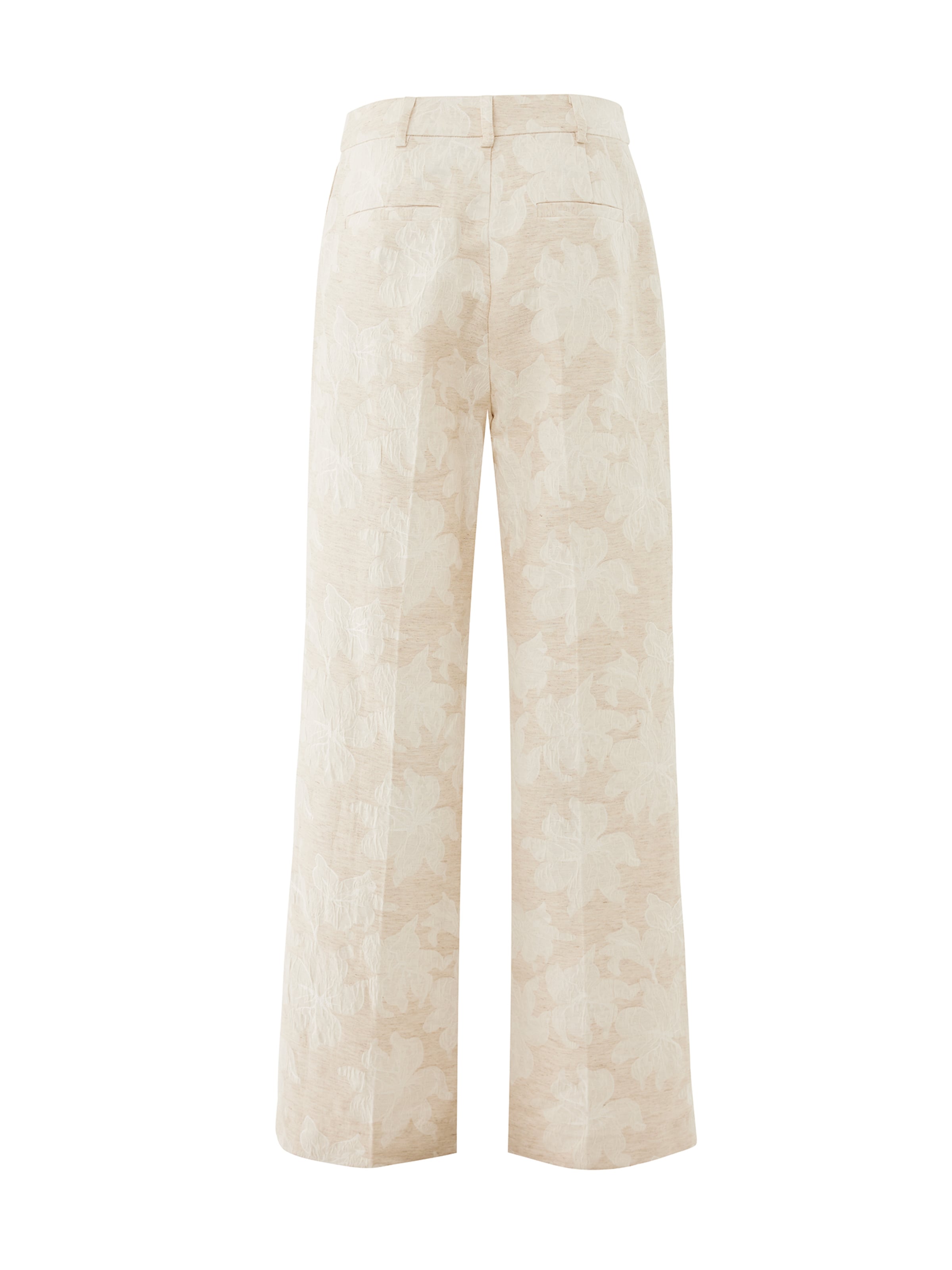 MEXX Wide Leg Bukser med fals i beige