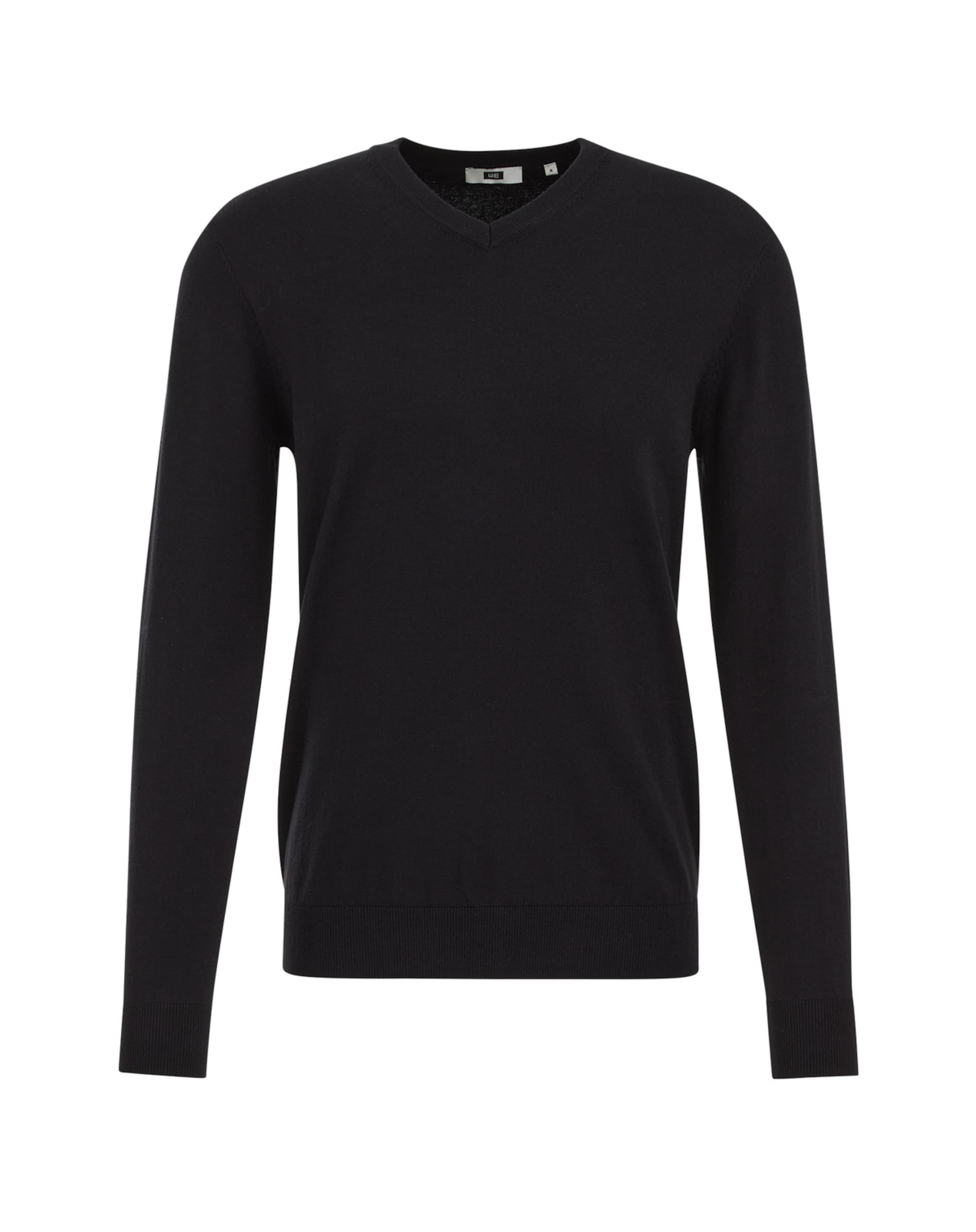 WE Fashion Свитер в Черный: спереди