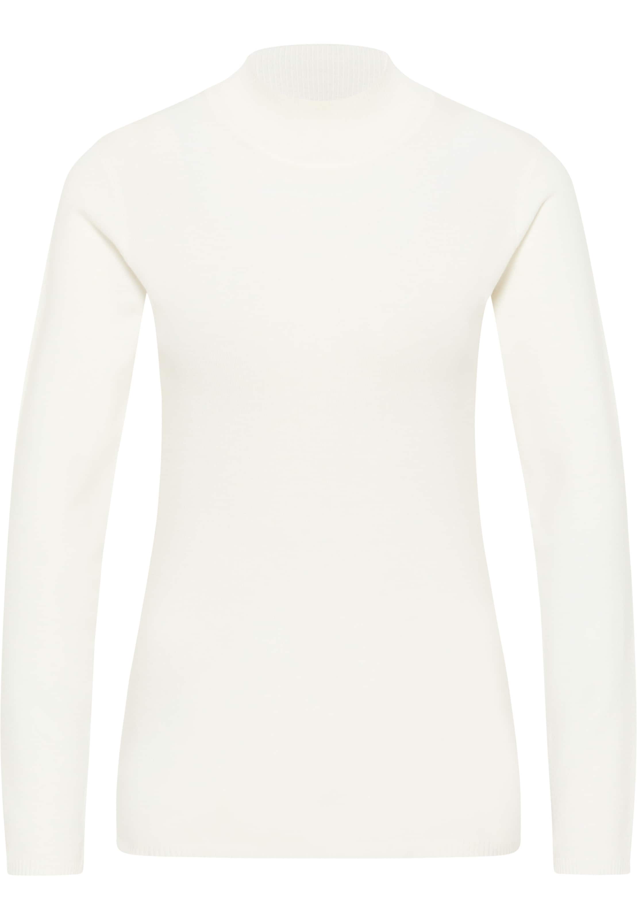 DreiMaster Klassik Pulover | bela barva: sprednja stran