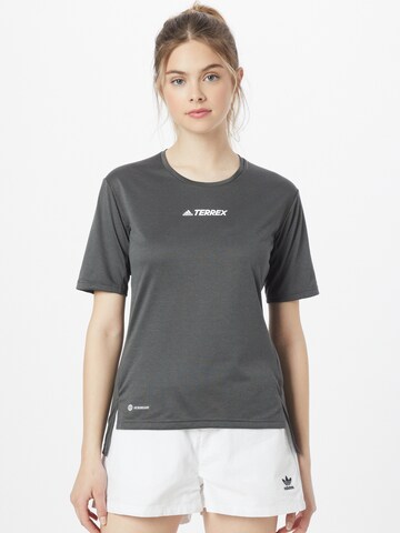 ADIDAS TERREX Performance Shirt 'Multi' in Black: front