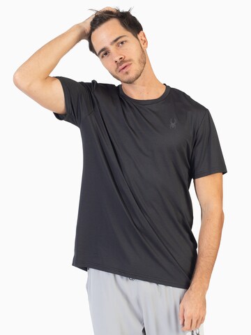 Spyder Performance Shirt in Black: front