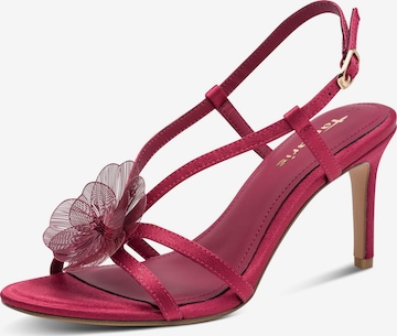 Sandales à lanières Tamaris en rose : devant