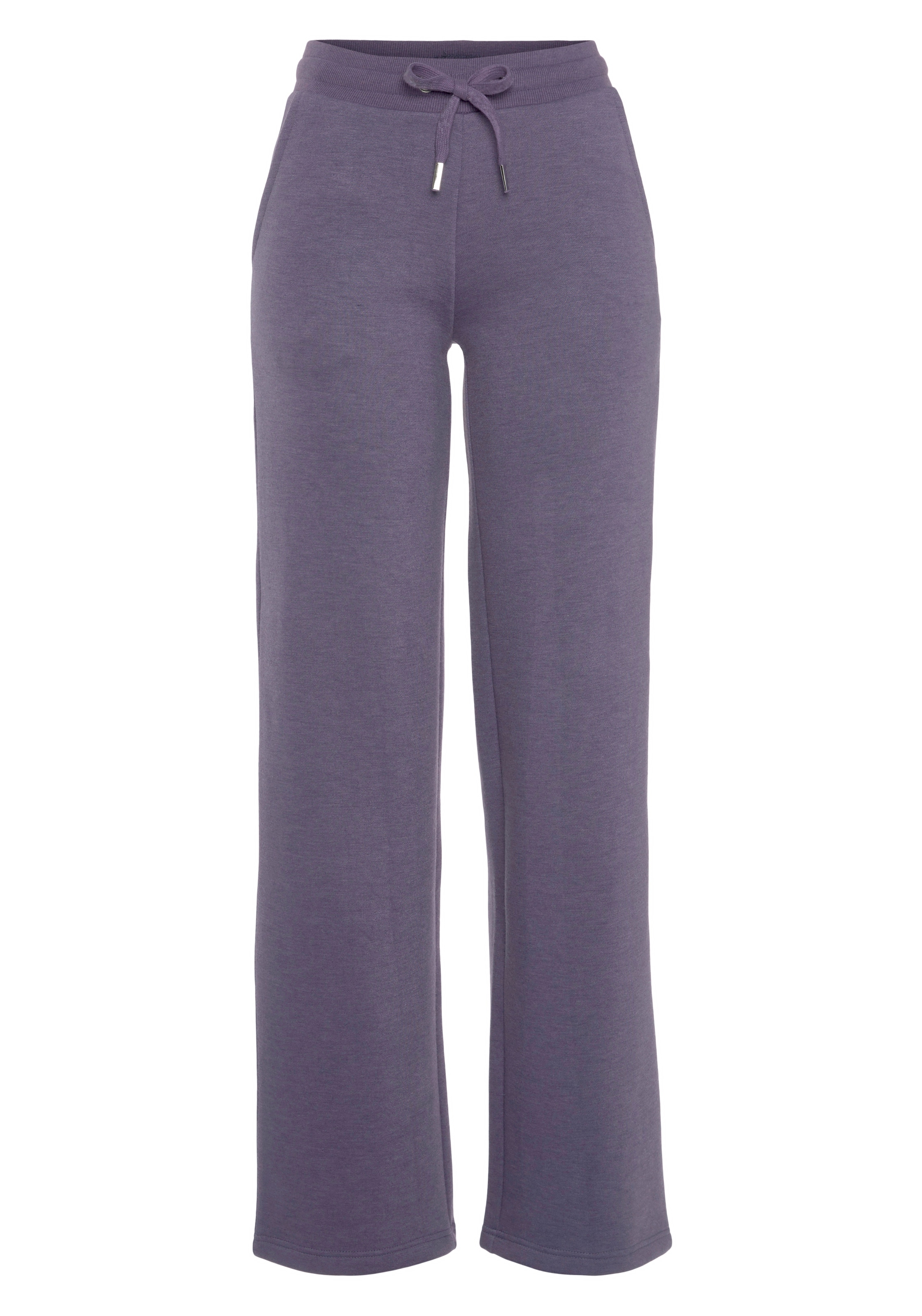 VIVANCE Wide leg Pants in Purple: front