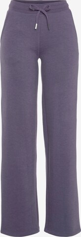 VIVANCE Wide leg Pants in Purple: front