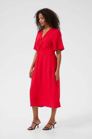 Kaffe Jurk 'Jasmin' in Rood