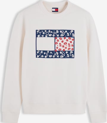Sweat-shirt 'NOVELTY' Tommy Jeans en blanc : devant