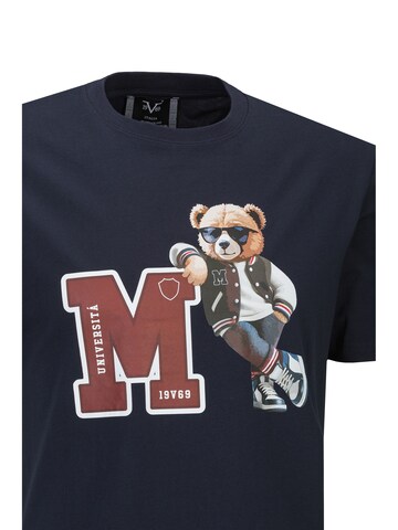 19V69 ITALIA - Camiseta 'Rafael College' en azul