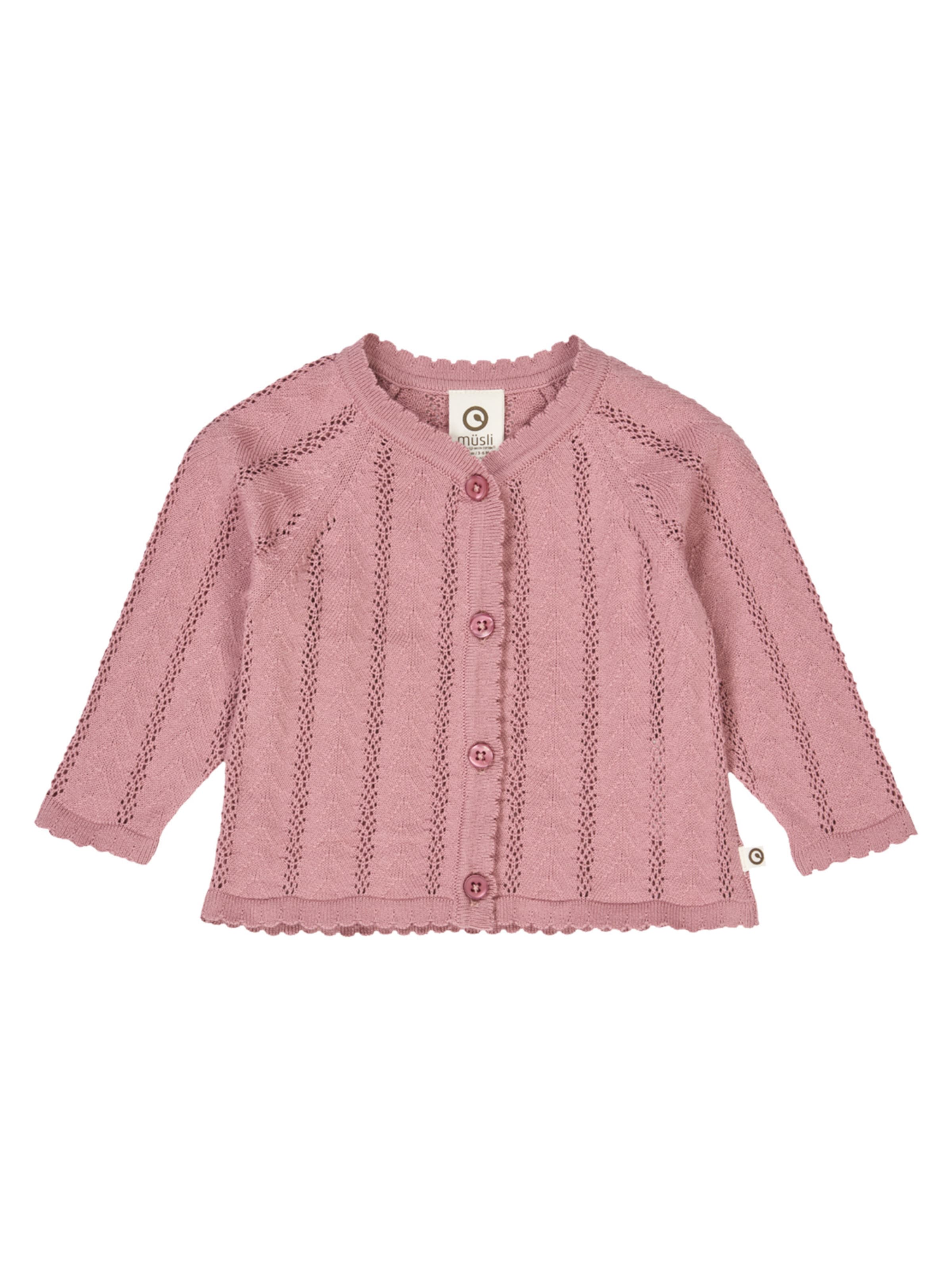 Giacchetta di Müsli by GREEN COTTON in rosa: frontale