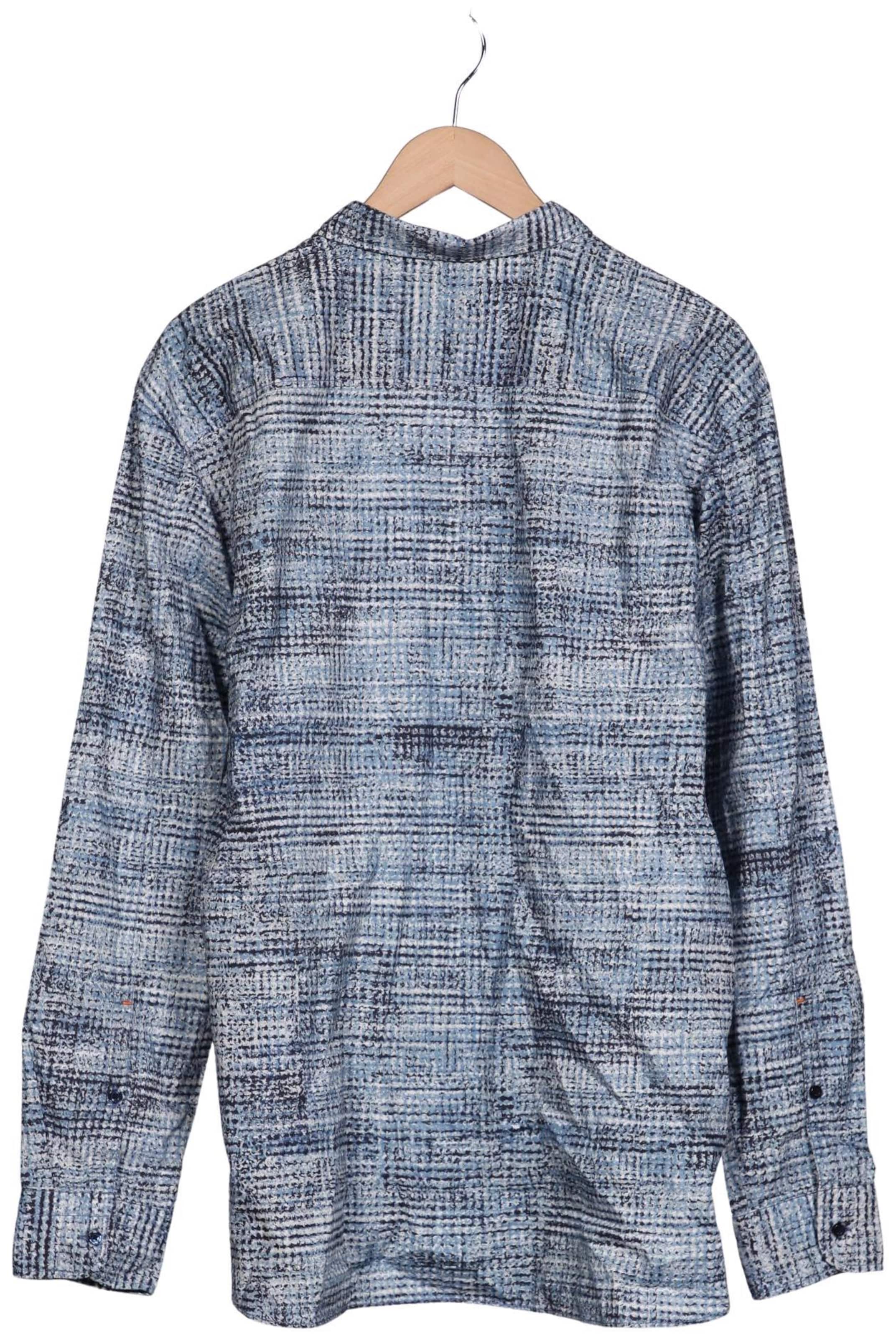 BOSS Orange Button Up Shirt in XXXL in Blue
