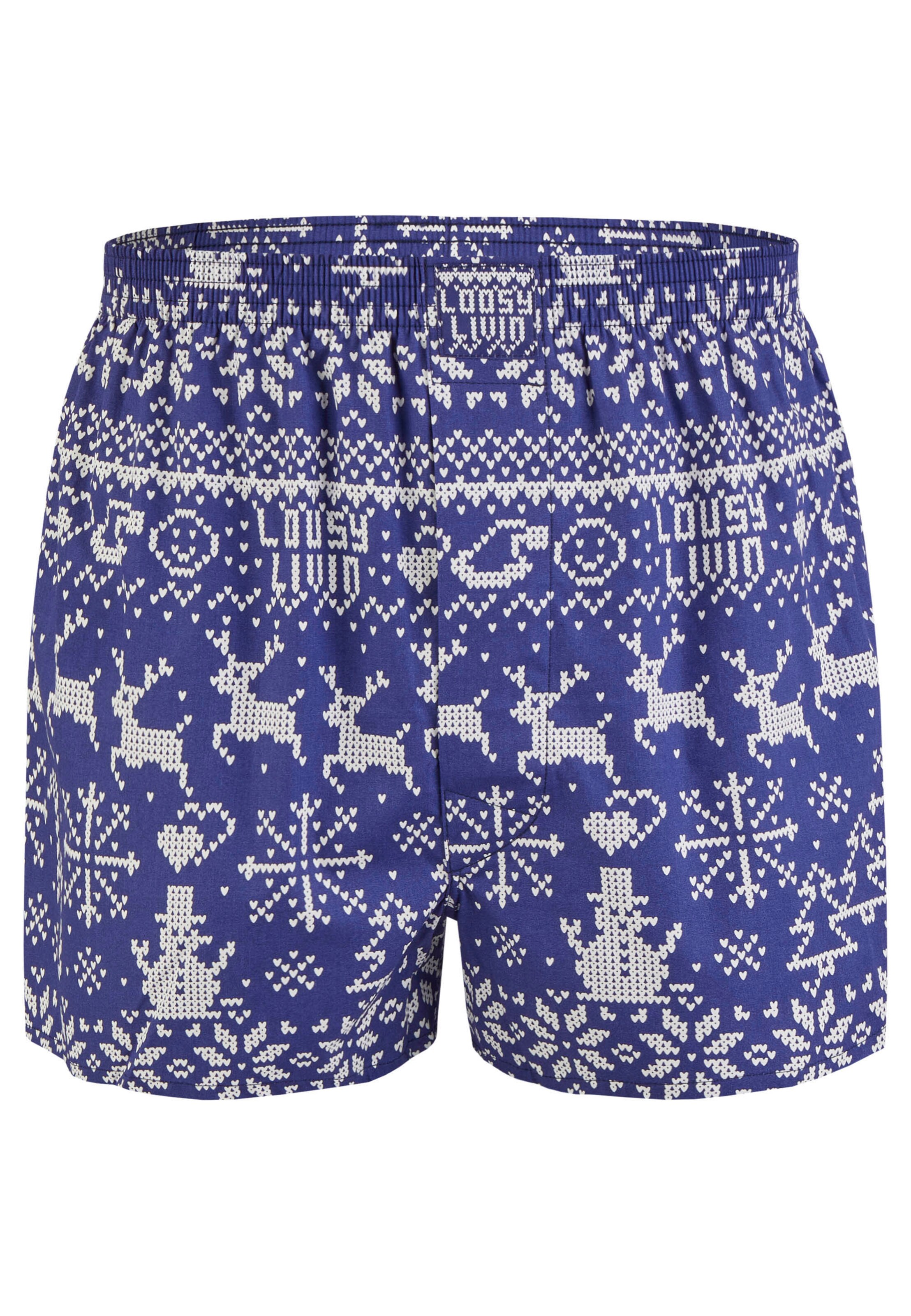 Lousy Livin Boxershorts 'Scandi' in Blau