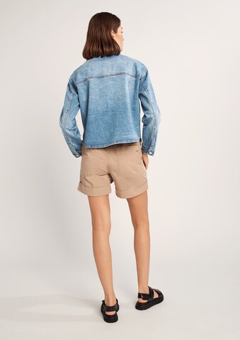 comma casual identity Between-Season Jacket in Blue: back