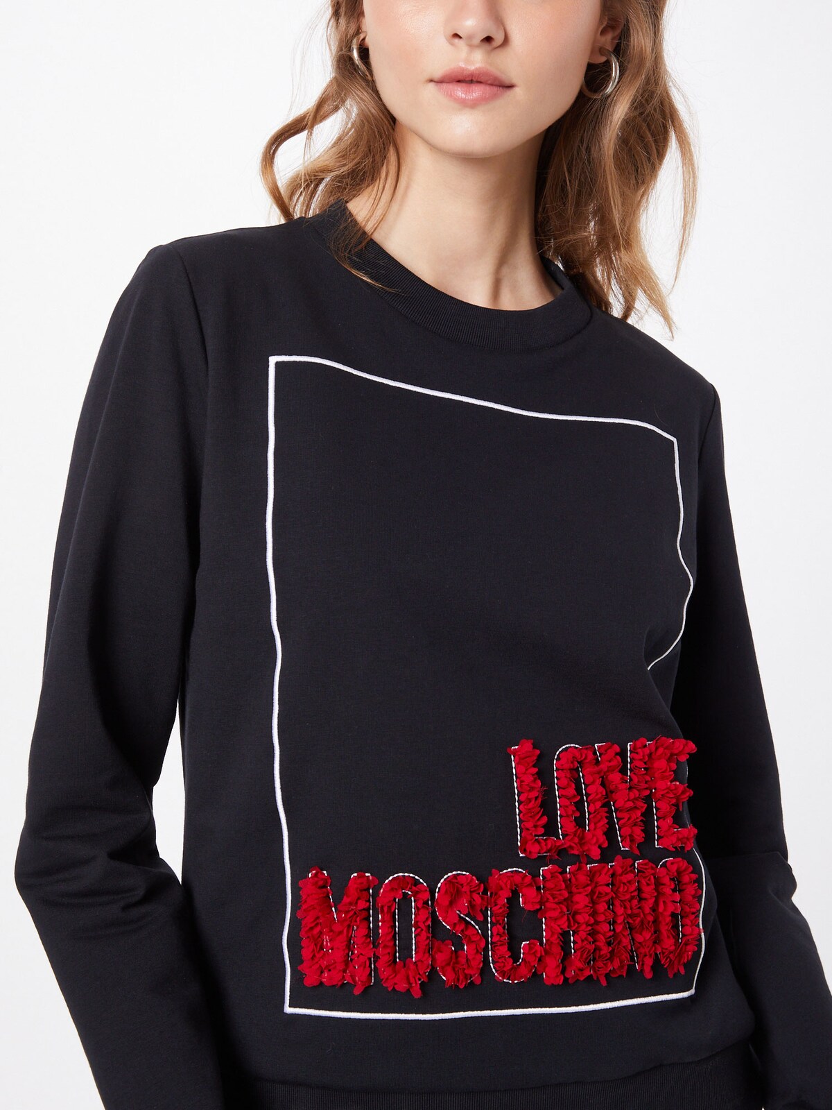 Love Moschino Damen Sweatshirts & Sweatjacken 'Sweatshirt' in rot