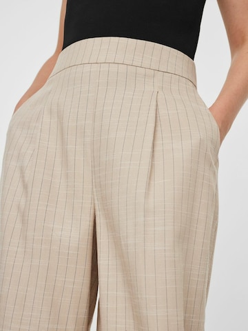 VERO MODA Wide leg Pleat-front trousers in Beige