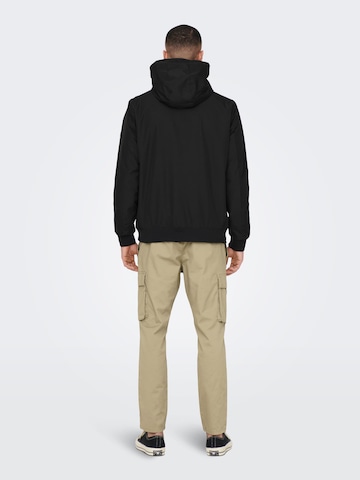 Only & Sons Between-Season Jacket 'Gavin' in Black