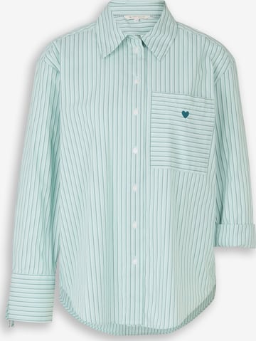 TOM TAILOR Bluse i grøn: forside