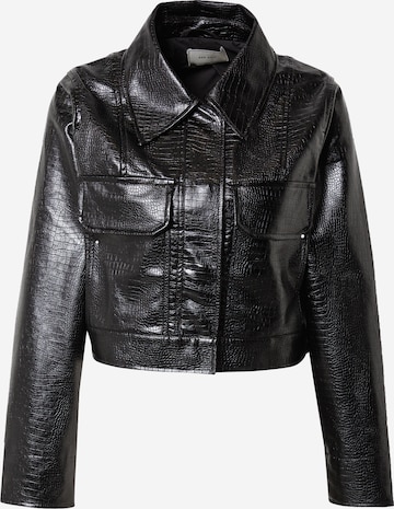 Neo Noir Between-Season Jacket 'Sherry' in Black: front