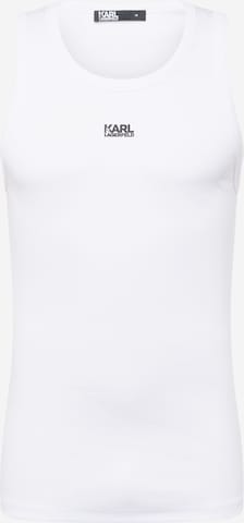 Karl Lagerfeld - Camiseta en blanco: frente