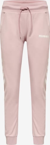 Effilé Pantalon de sport 'Legacy' Hummel en rose : devant