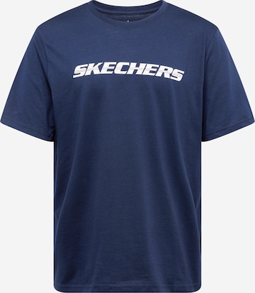 SKECHERS Funktionsskjorte i blå: forside