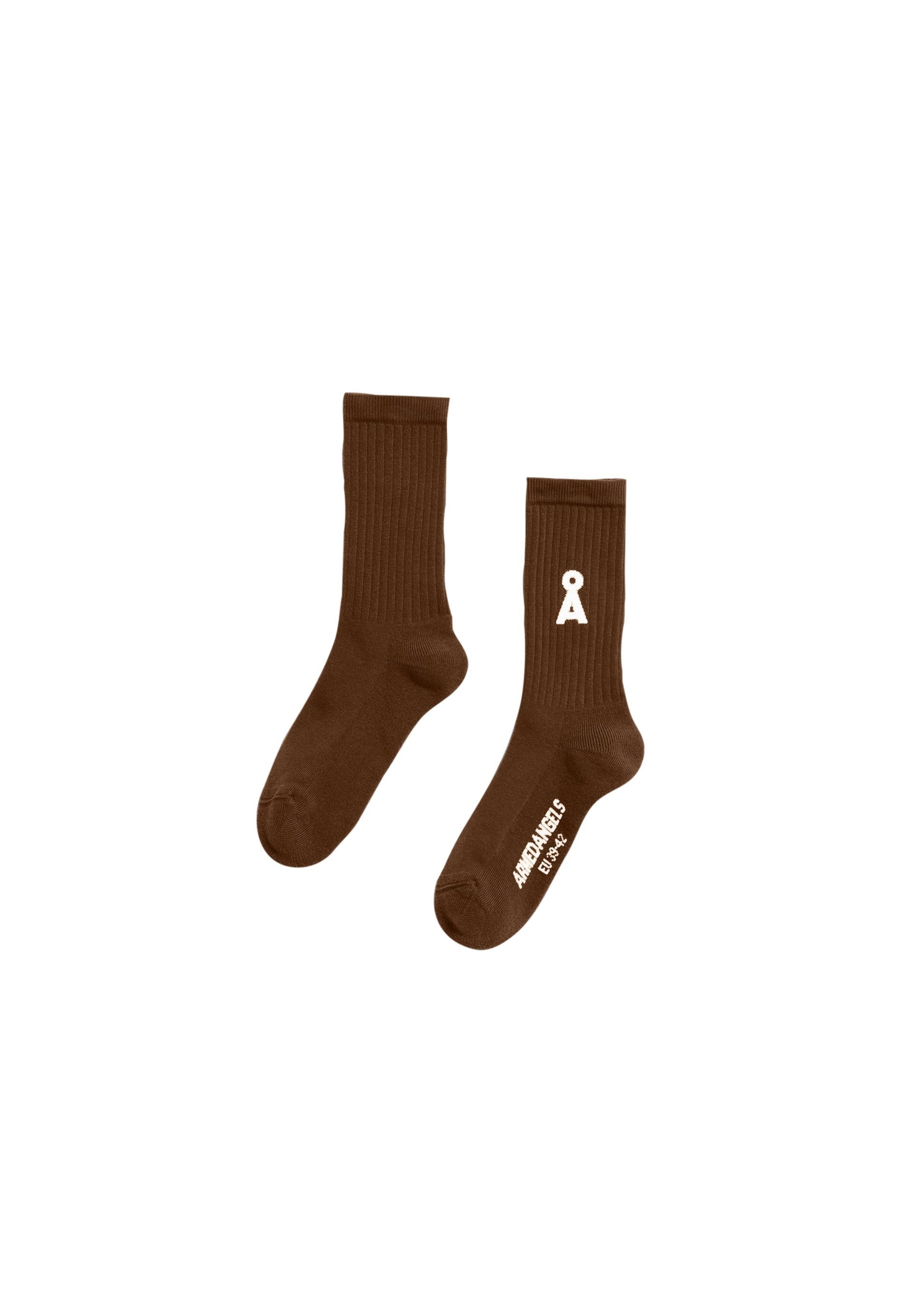 ARMEDANGELS Socks 'SAAMUS BOLD' in Brown, Item view