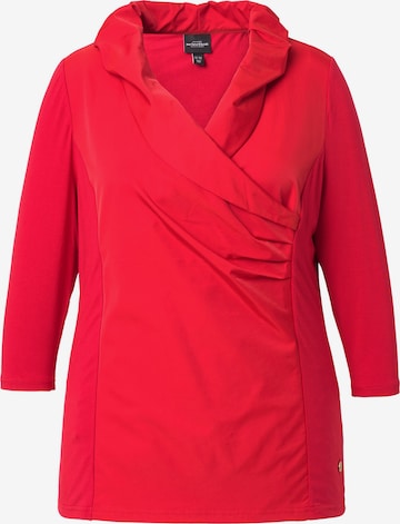 Ulla Popken Blouse in Rood: voorkant