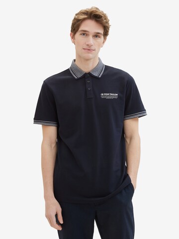 TOM TAILOR Poloshirt in Blau: predná strana