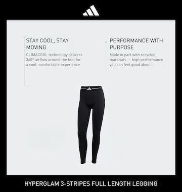 ADIDAS PERFORMANCE Skinny Workout Pants 'HYG' in Black