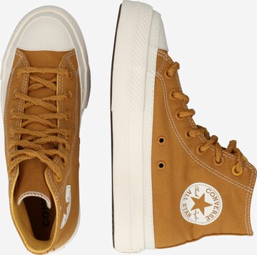 CONVERSE - Sapatilhas altas em castanho