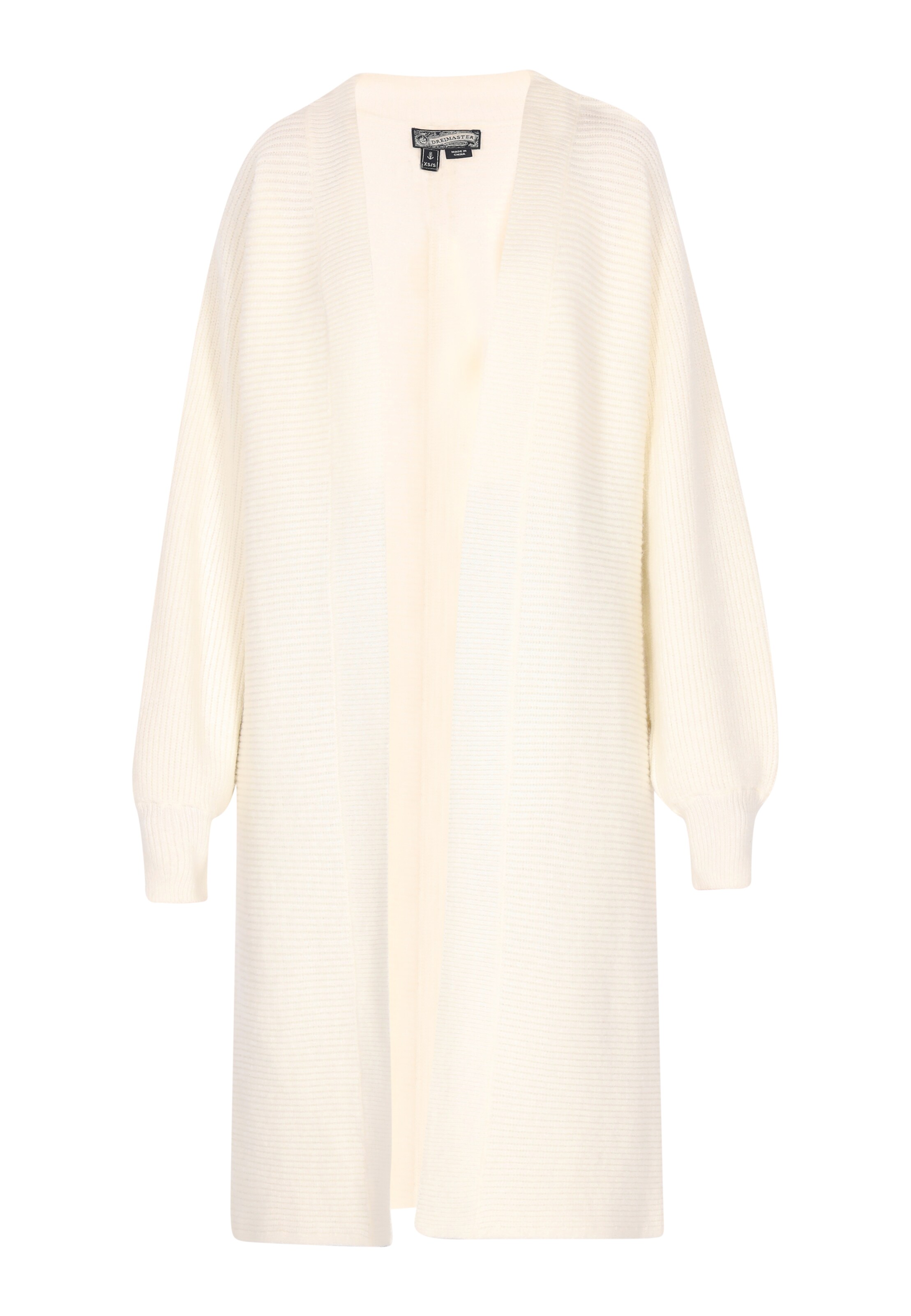 DreiMaster Vintage Knit cardigan in White: front