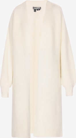 DreiMaster Vintage Knit cardigan in White: front