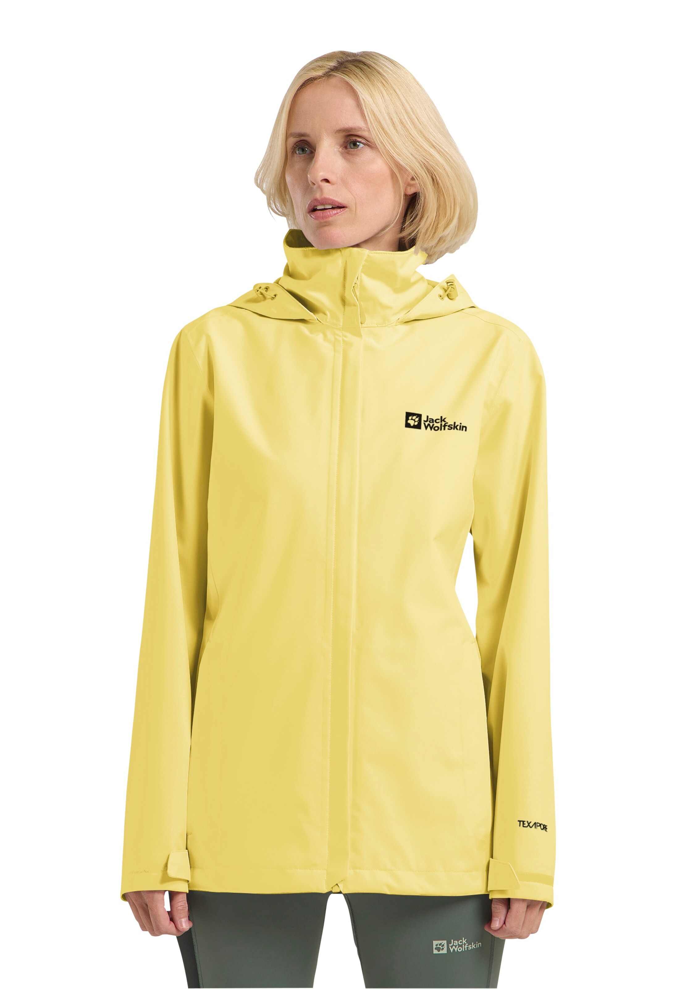 JACK WOLFSKIN Outdoor Jacket in Yellow: front