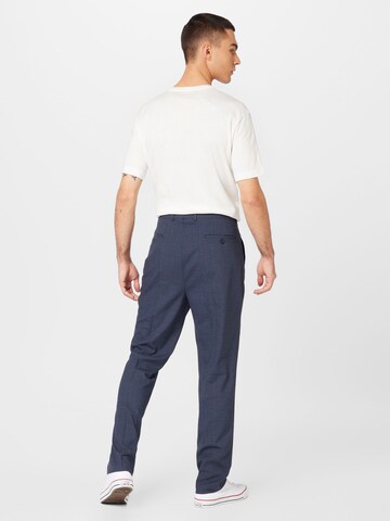 BURTON MENSWEAR LONDON Regular Trousers with creases in Blue