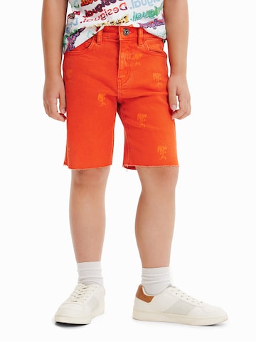 Desigual Regular Shorts 'Aguila' in Orange: predná strana