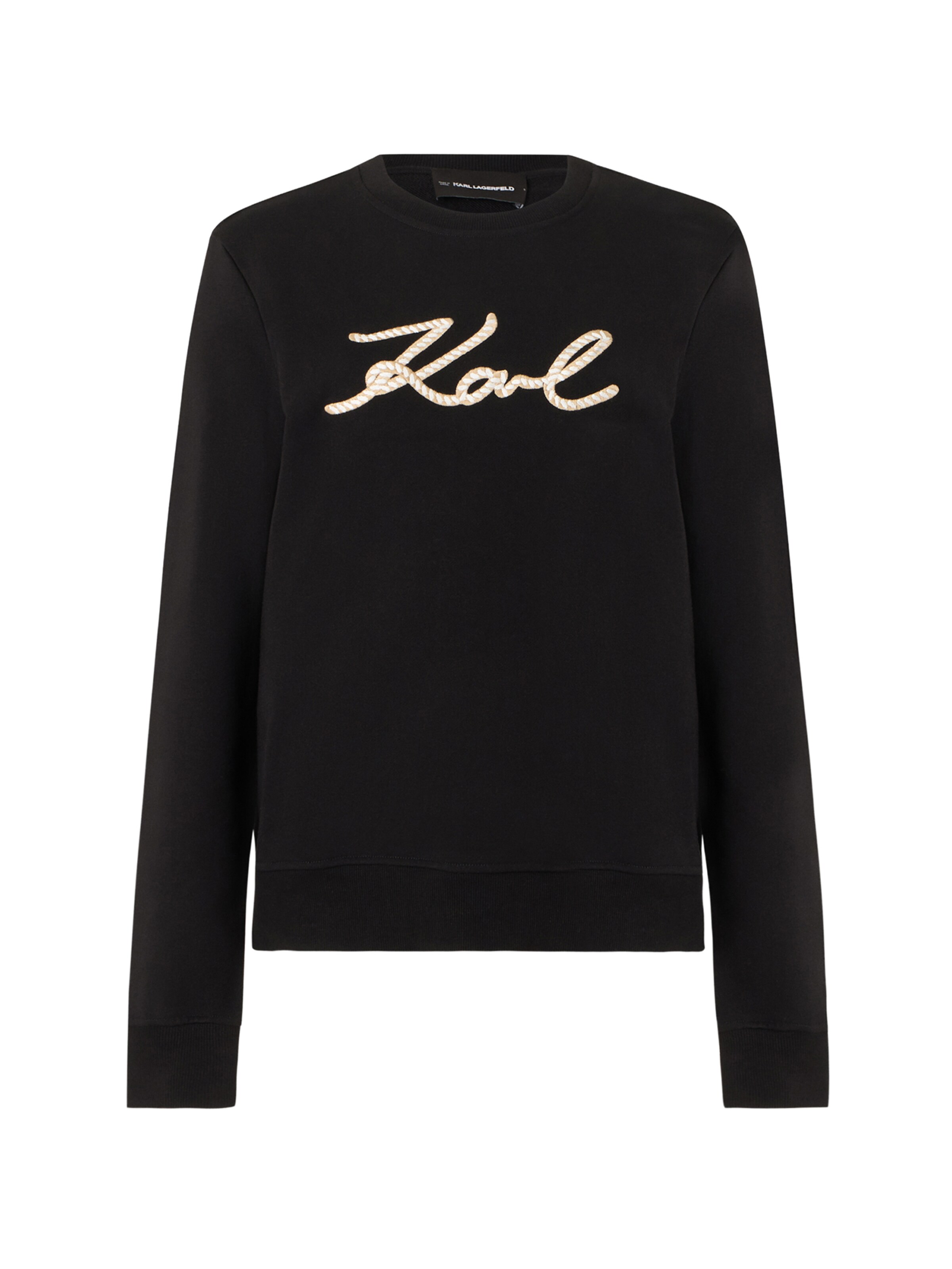 Karl Lagerfeld Sweatshirt in Schwarz: Vorderseite