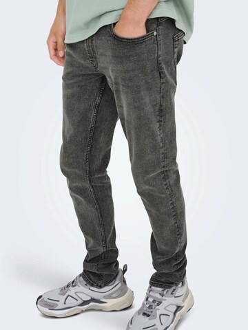 Only & Sons Regular Farkut 'ONSLOOM' värissä harmaa