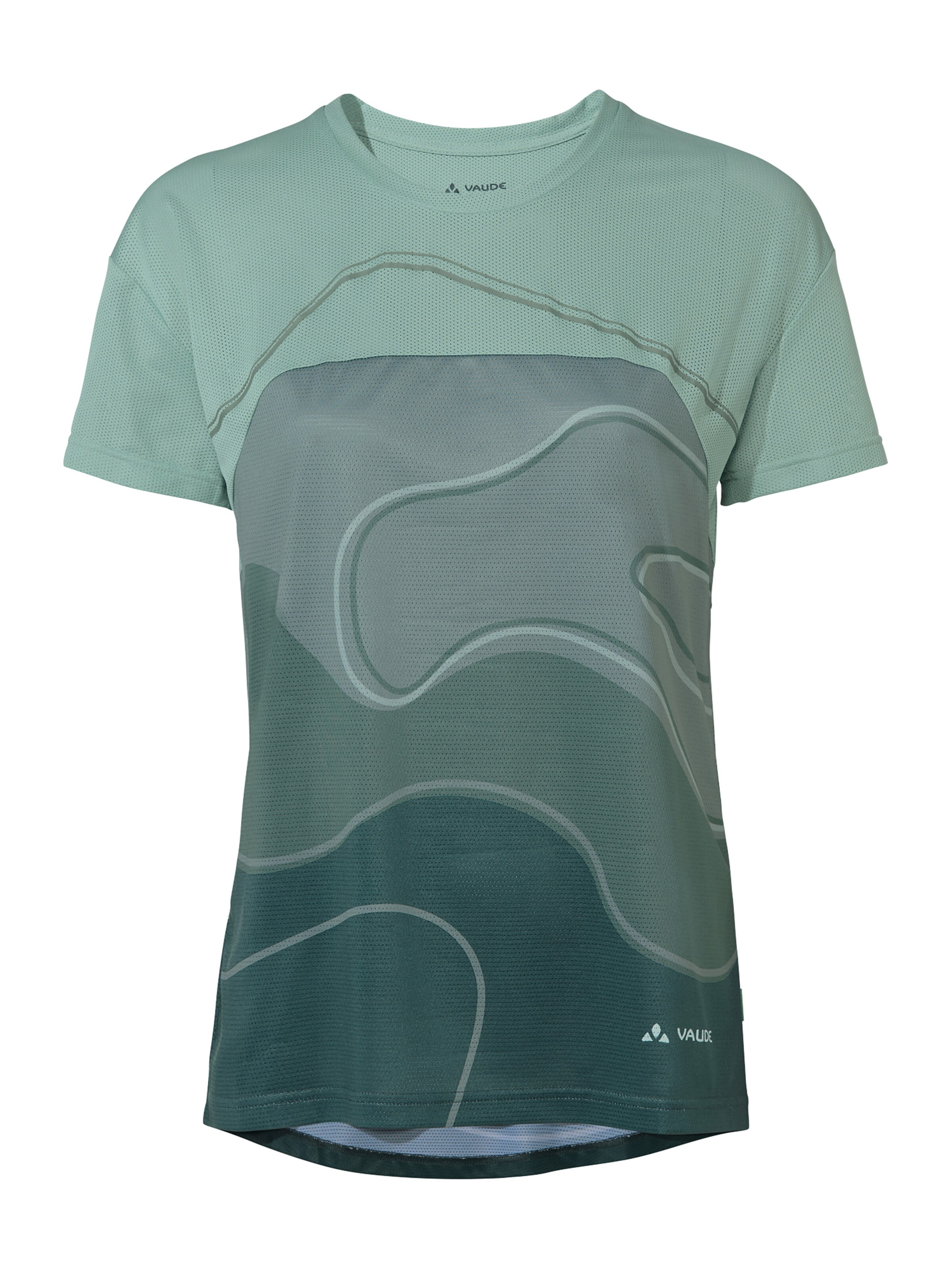 VAUDE Functioneel shirt 'Moab' in Groen: voorkant