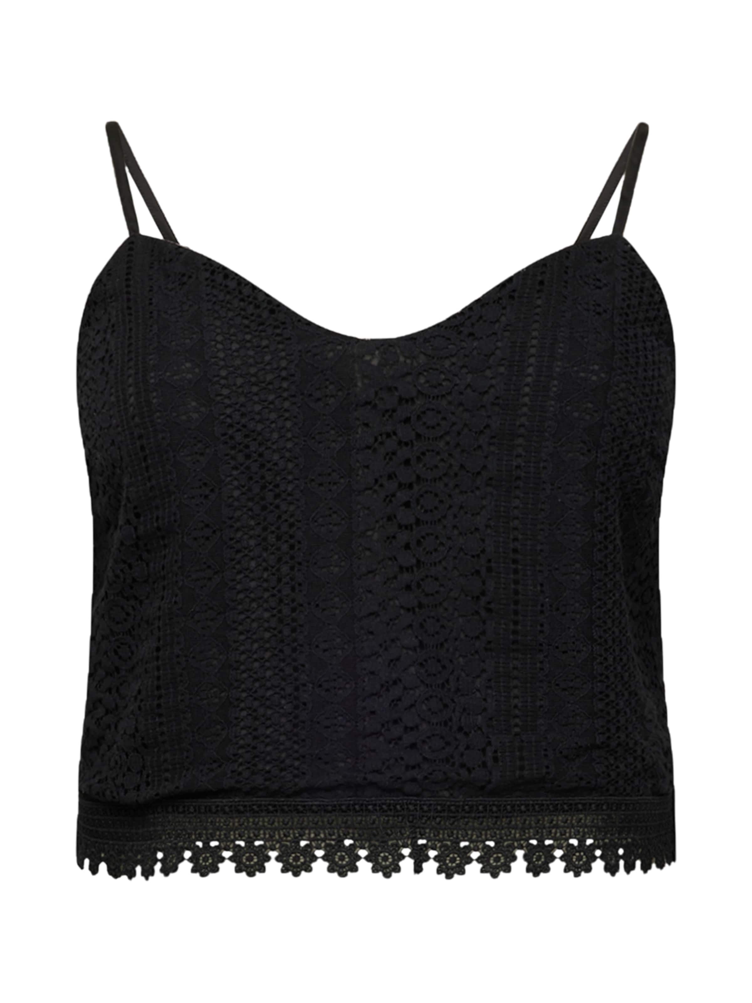 ABOUT YOU Curvy Top 'Salma' in Black: front