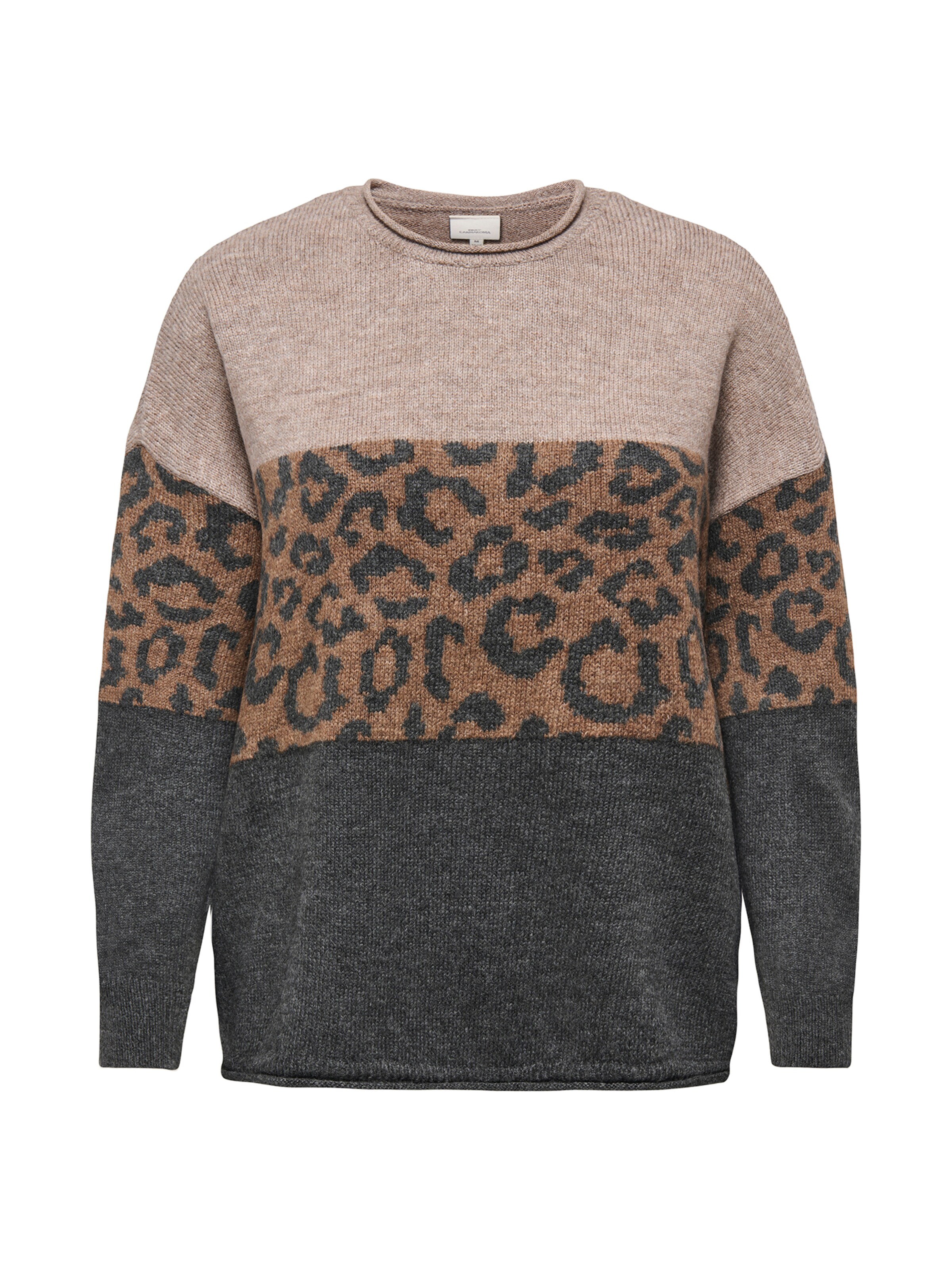 ONLY Carmakoma Pullover 'CARJADE' in Beige: Vorderseite