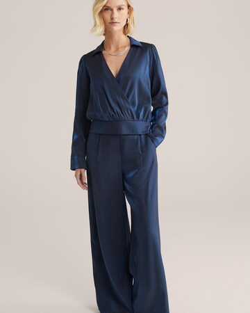 Wide leg Pantaloni con pieghe di WE Fashion in blu