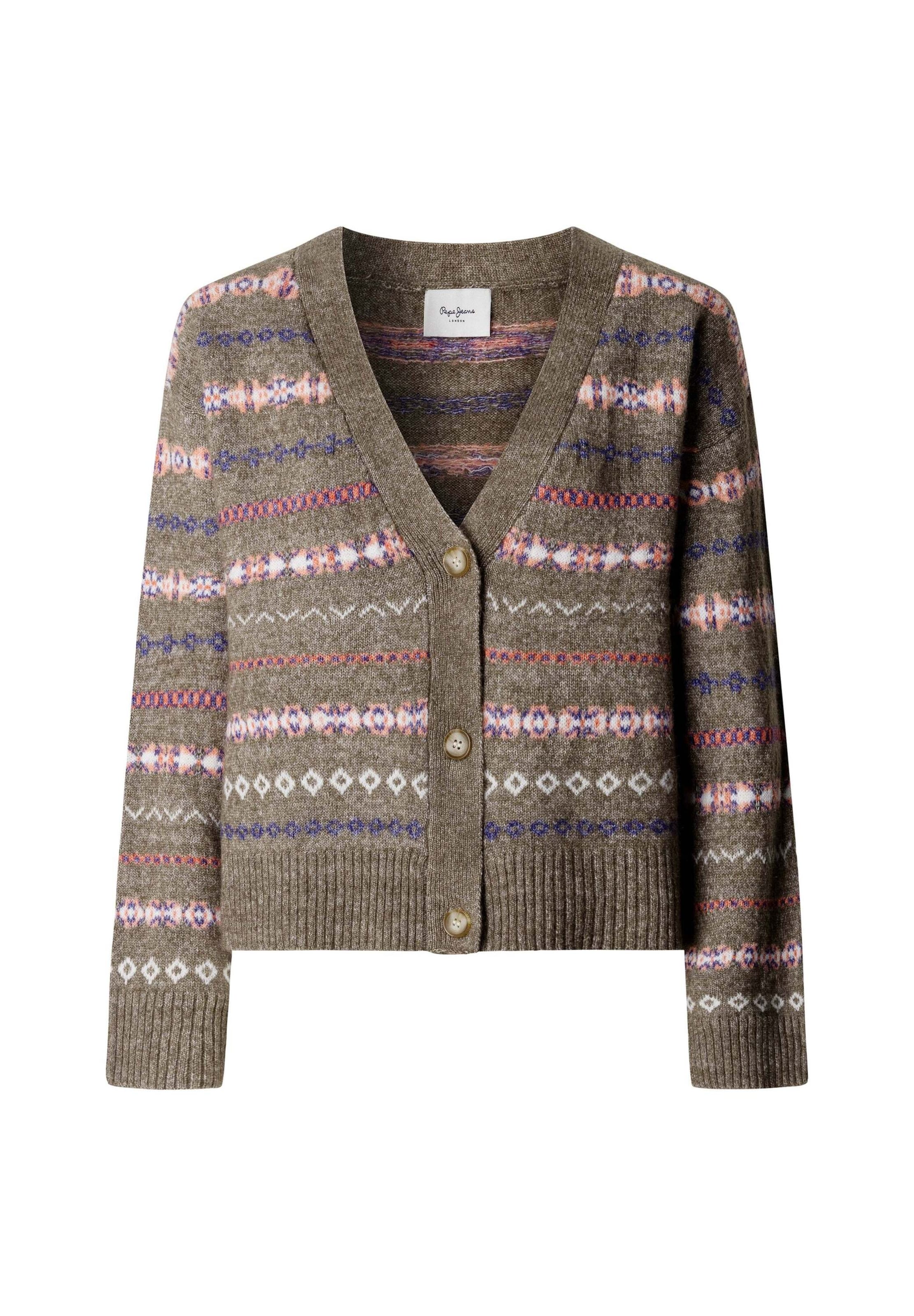 Pepe Jeans - Cárdigan 'ALAINA' en verde: frente