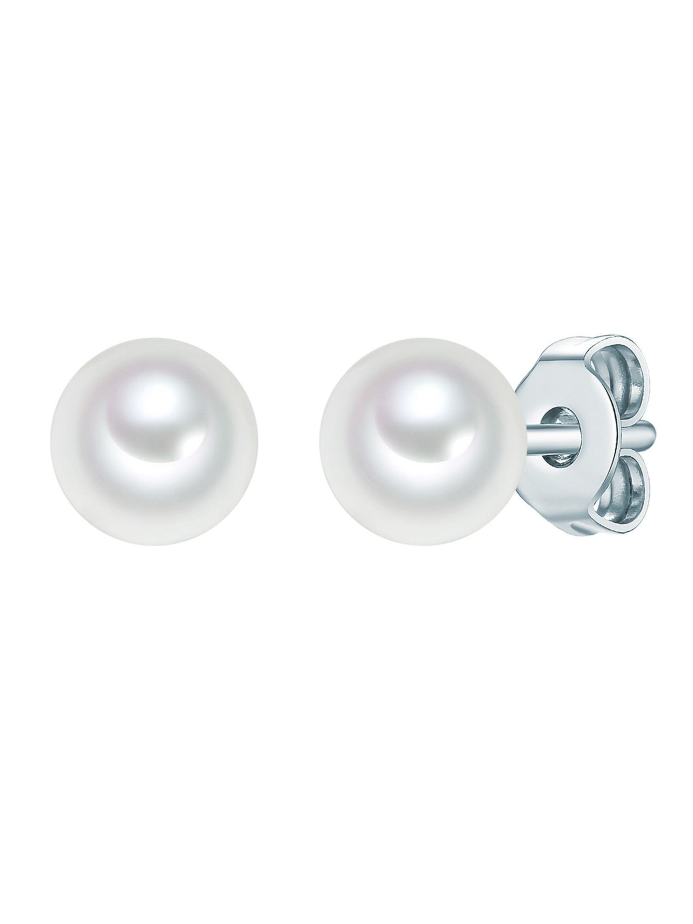 Trilani Earrings in Silver: front