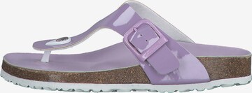 TAMARIS T-Bar Sandals in Purple