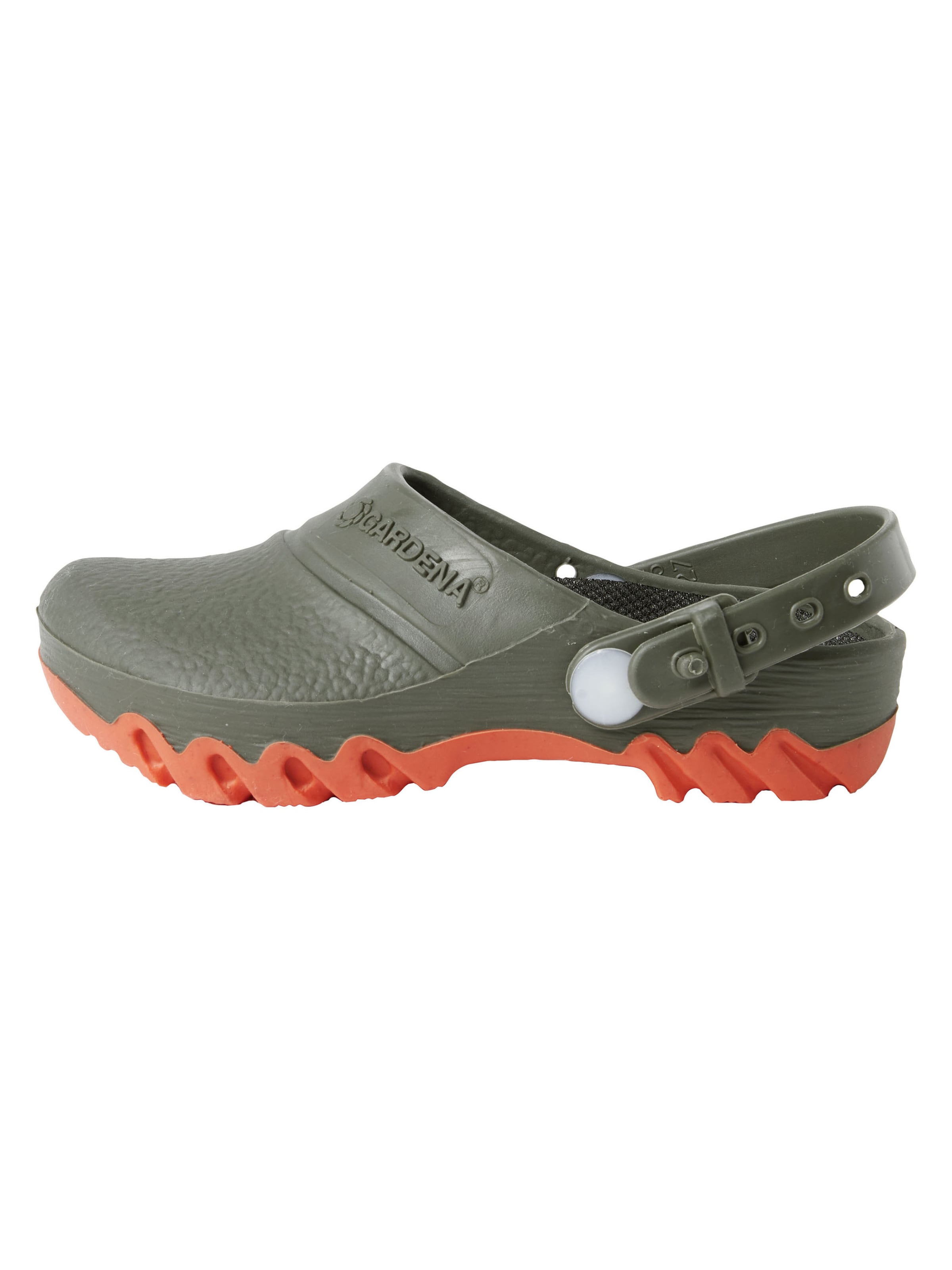 Gardena Clogs in Grün: Vorderseite