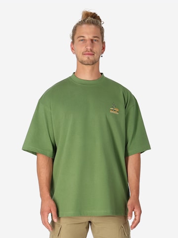 SPITZBUB T-Shirt 'Oasis' in Grün: Vorderseite