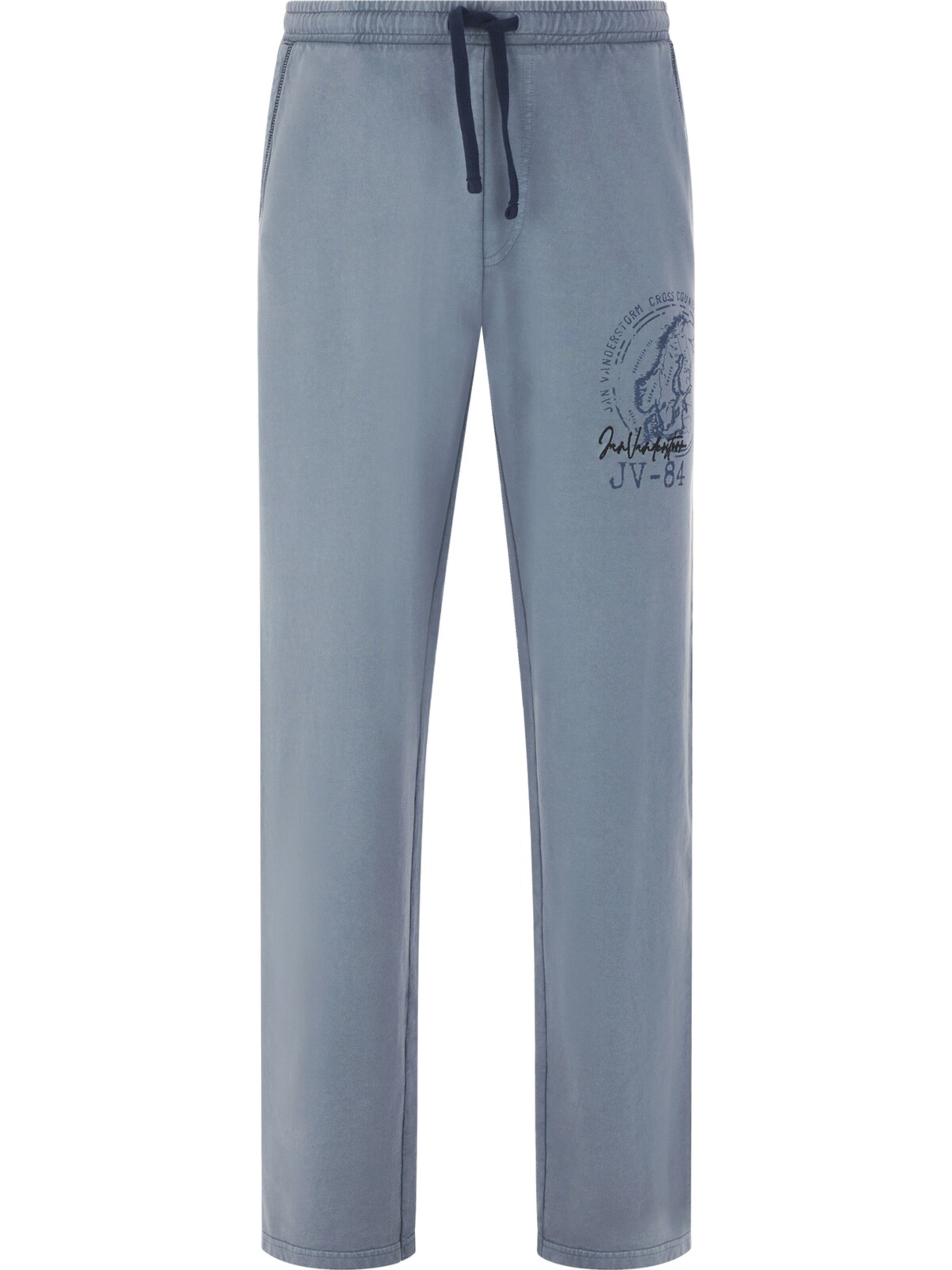 Jan Vanderstorm Loosefit Jogginghose 'Hjafred' in Blau: Vorderseite