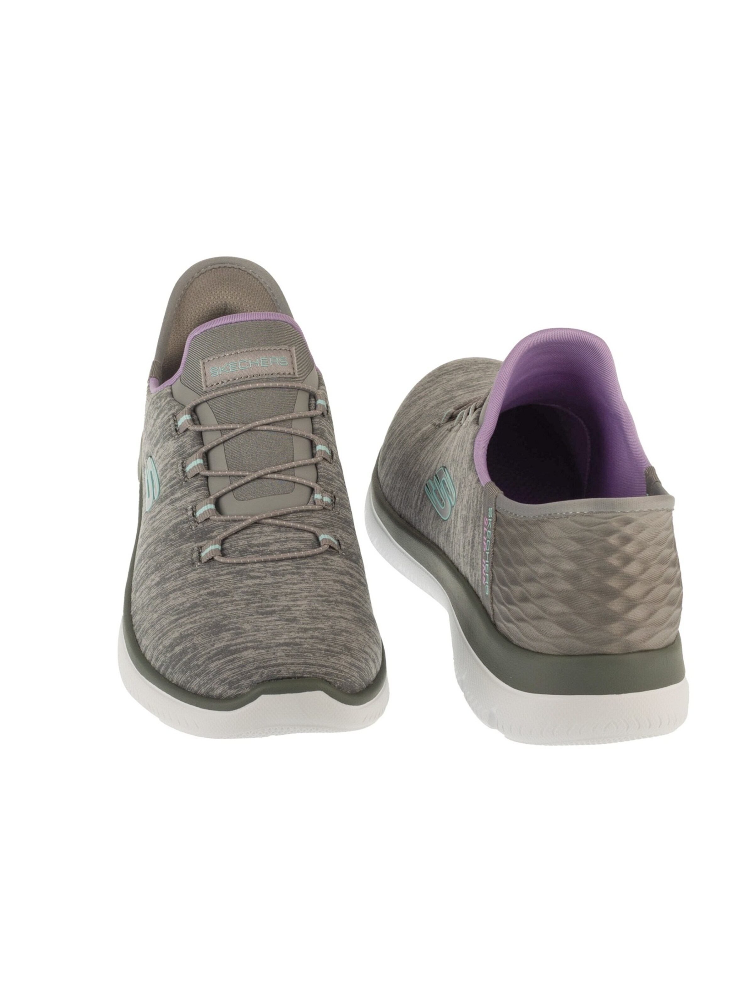 SKECHERS Slip-on 'Skechers Slip-Ins Summits - Dazzling Haze' in Grijs